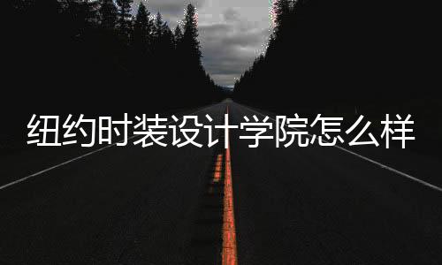 纽约时装设计学院怎么样?