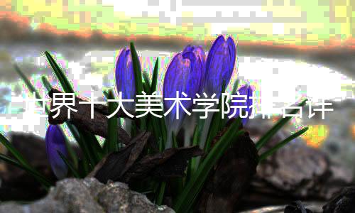 世界十大美术学院排名详情一览!