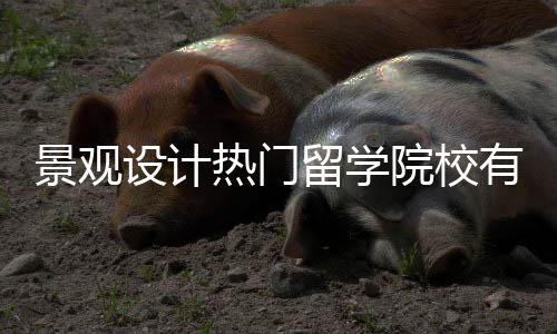 景观设计热门留学院校有哪些?